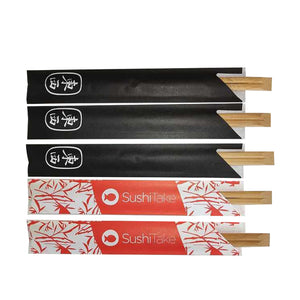 High quality carbonized brown Tensoge double sushi disposable bamboo chopsticks